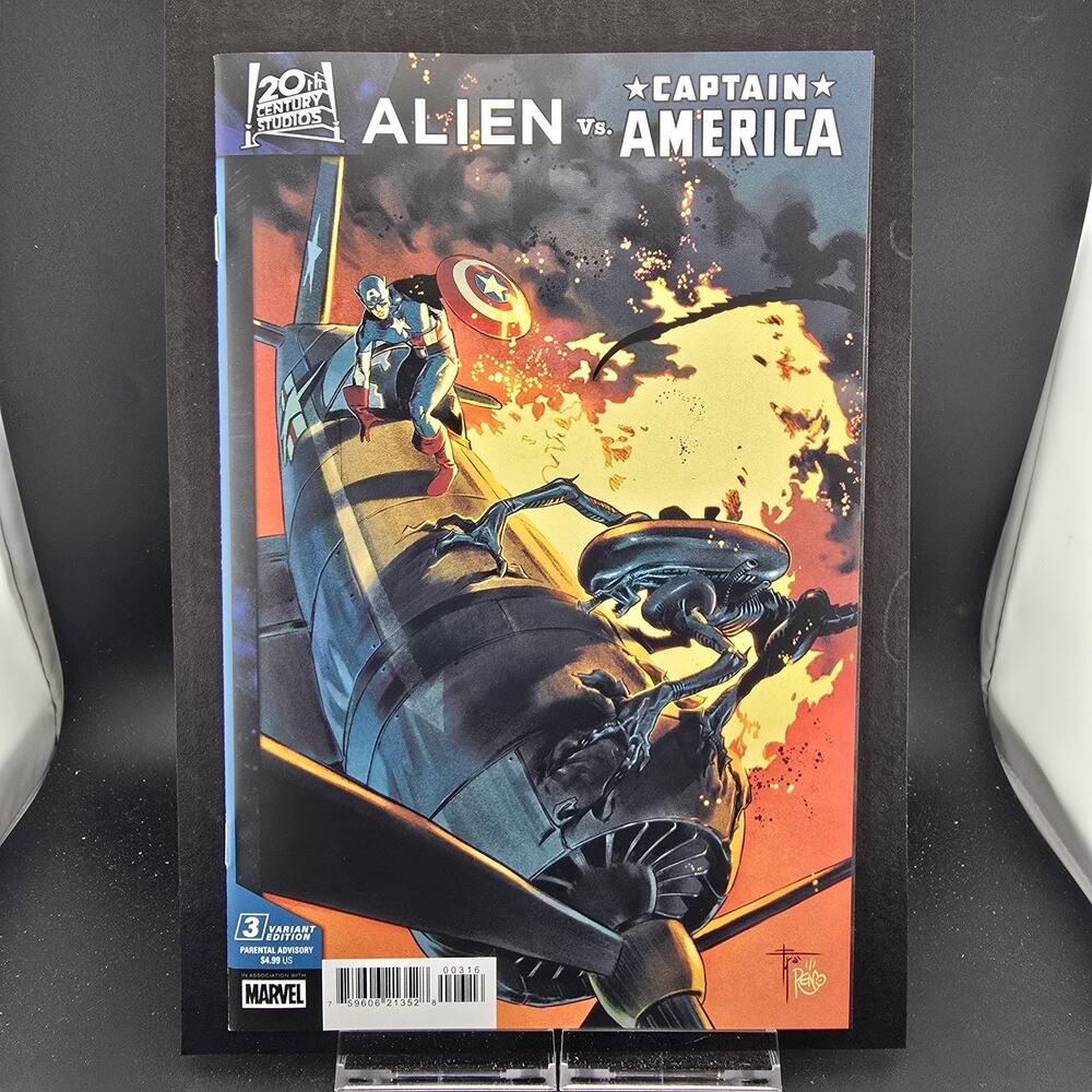Alien vs Captain America #3 Francesco Mobili 1:25 Retailer Variant Marvel NM